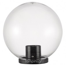 Φωτιστικό Μπάλα Κήπου Φ400mm με ντουί Ε27 Διάφανη